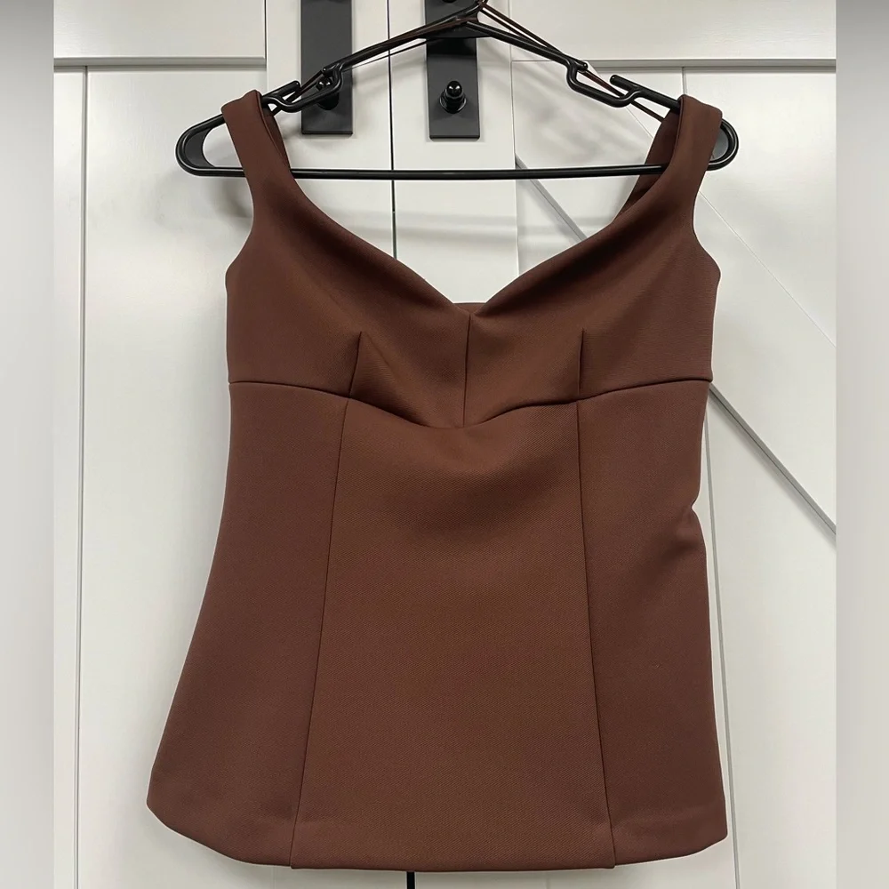 Zara Brown Top - Picture 1 of 5